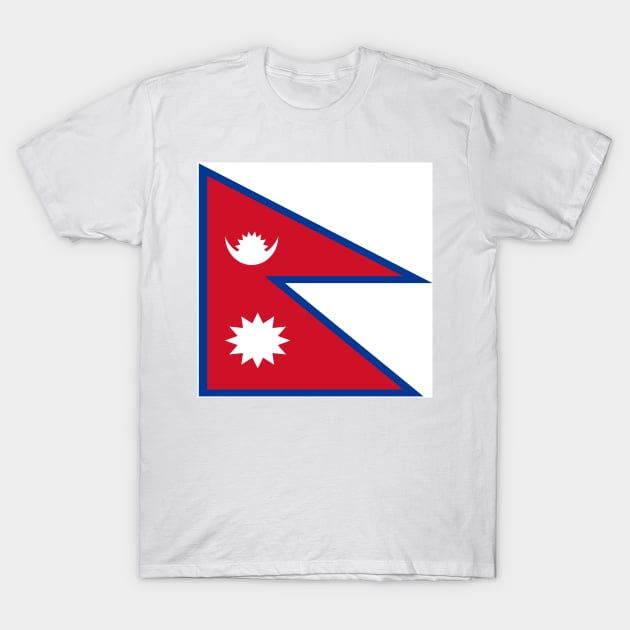 Nepal flag T-Shirt by flag for all